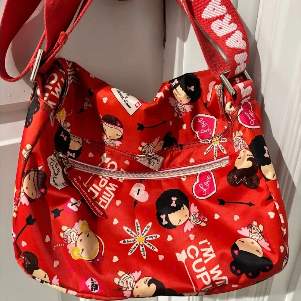 Harajuku Lovers Cupid Red Crossbody with Adjustable Strap